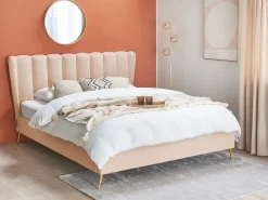 Seng Velour MIRIBEL 160 x 200 cm Beige