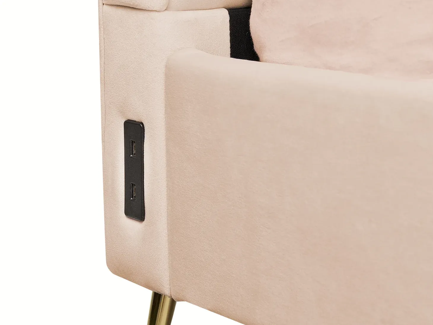 Seng Velour MIRIBEL 140 x 200 cm Beige