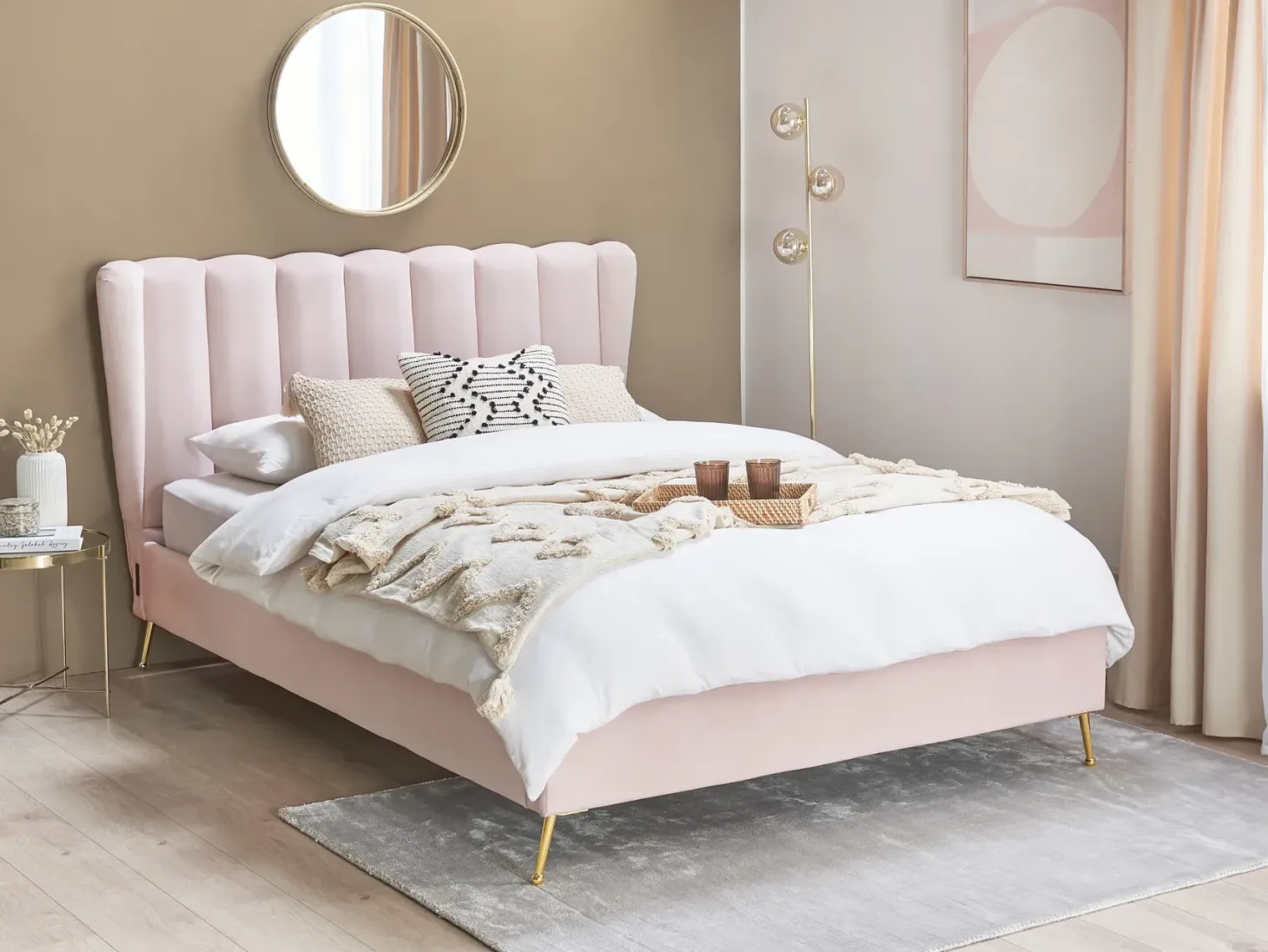 Seng Velour MIRIBEL 140 x 200 cm Pastellrosa