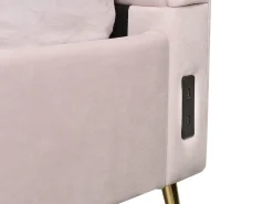 Seng Velour MIRIBEL 180 x 200 cm Pastellrosa