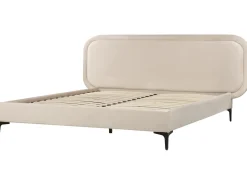Seng Velour SUZETTE 160 x 200 cm Lys Beige