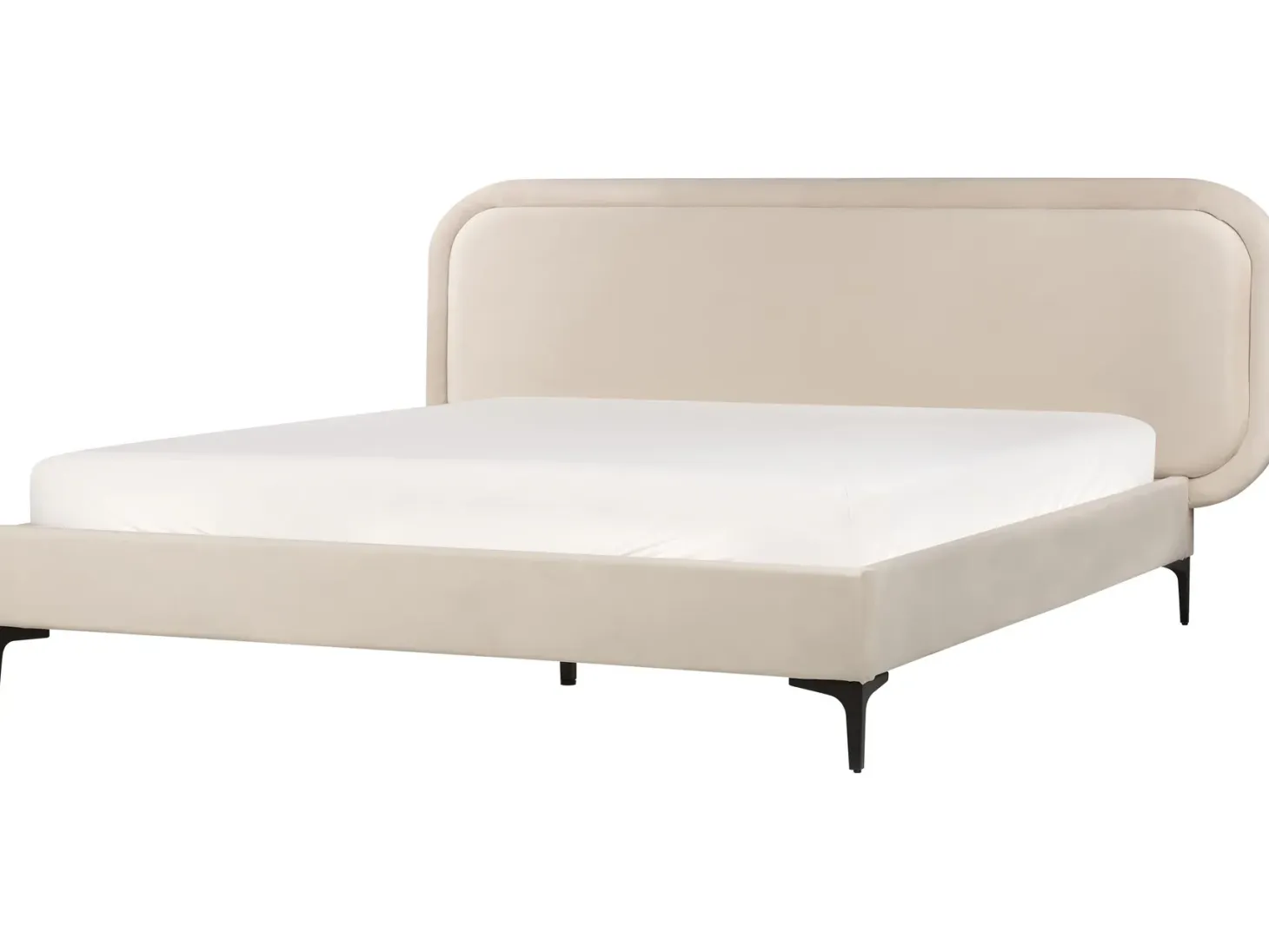 Seng Velour SUZETTE 160 x 200 cm Lys Beige