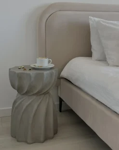 Seng Velour SUZETTE 160 x 200 cm Lys Beige