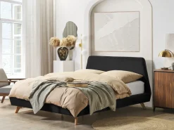 Seng Velour VIENNE 180 x 200 cm Sort