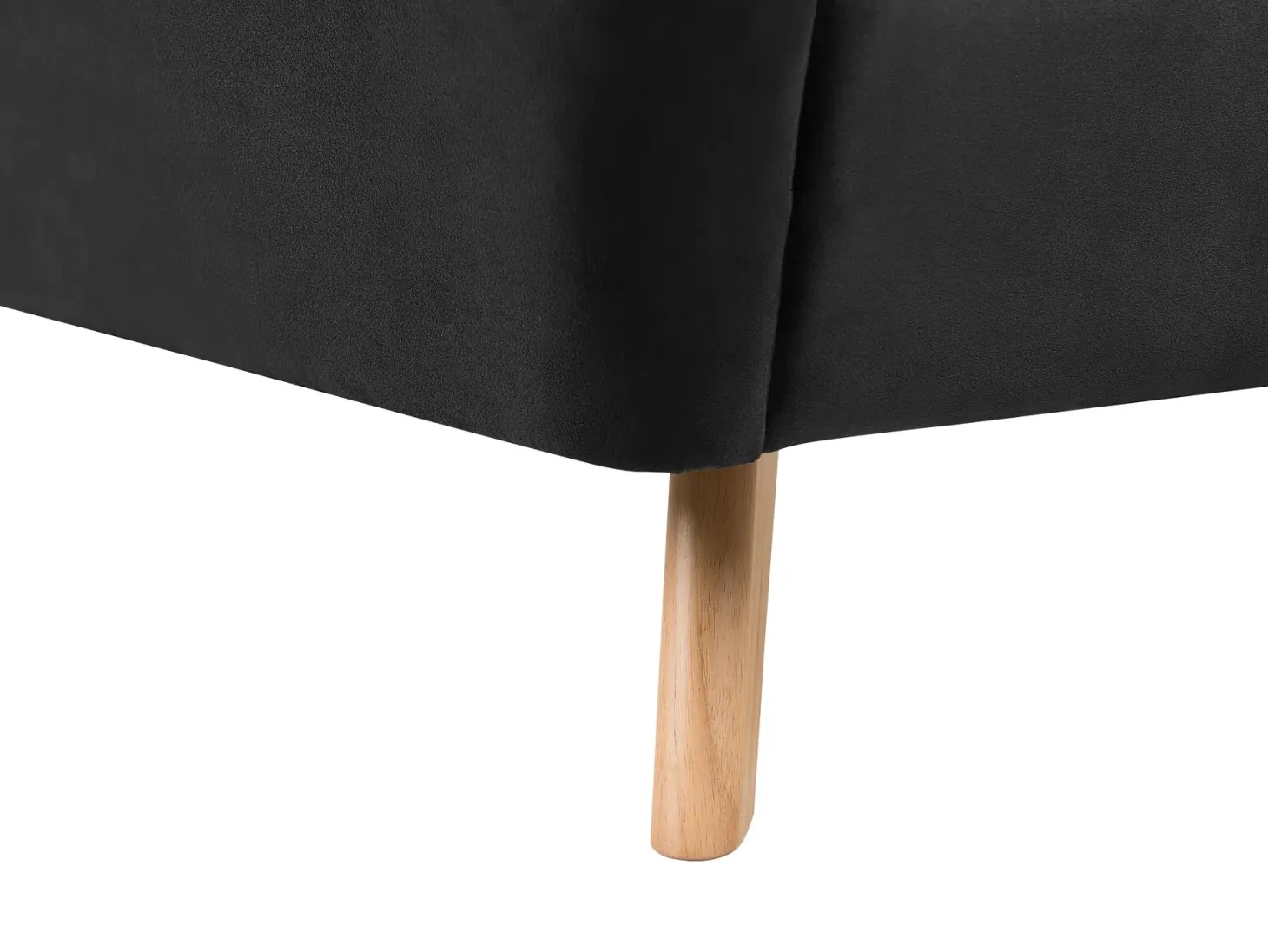 Seng Velour VIENNE 180 x 200 cm Sort
