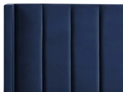Seng Velour VILLETTE 160 x 200 cm Navy Blå