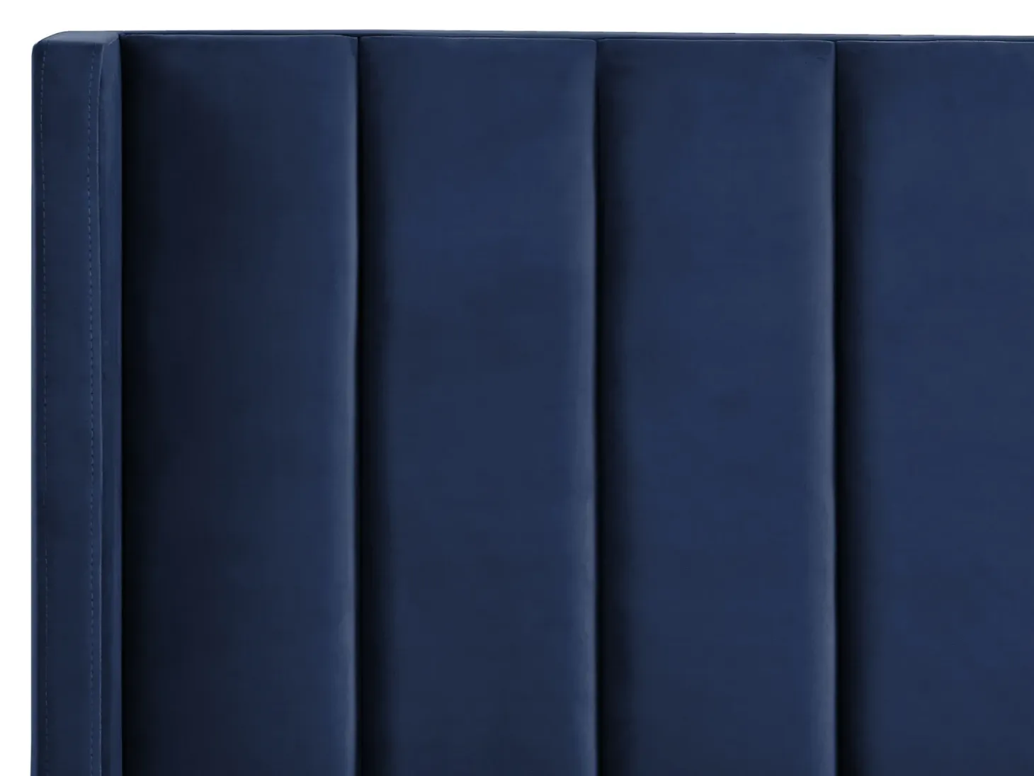 Seng Velour VILLETTE 160 x 200 cm Navy Blå