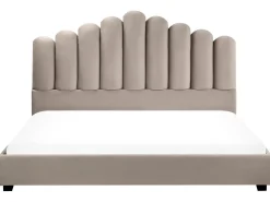Seng Velour VINCENNES 180 x 200 cm Brungrå