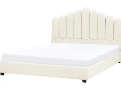 Seng Velour VINCENNES 180 x 200 cm Cremehvid