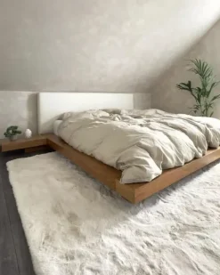 Seng ZEN 160 x 200 cm Naturlig ask