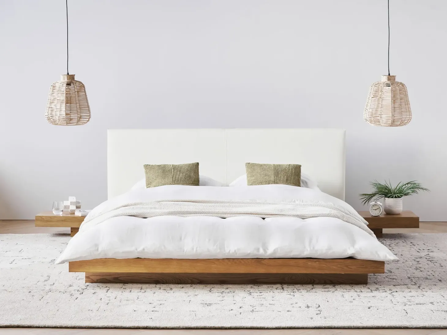 Seng ZEN 160 x 200 cm Naturlig ask