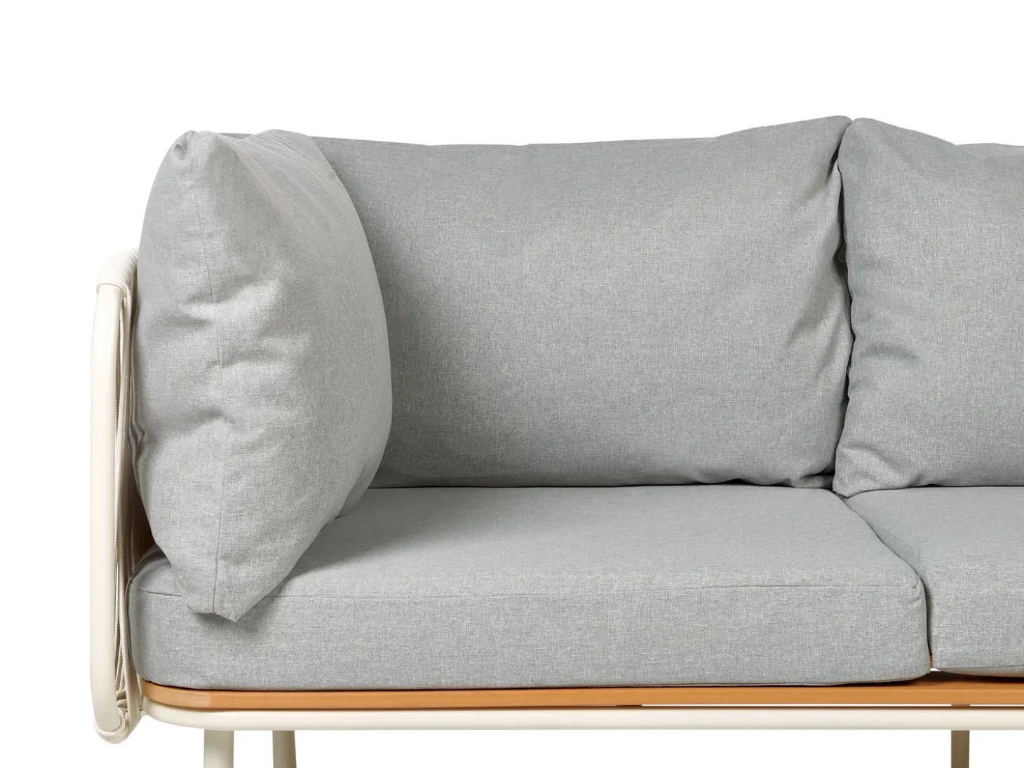 SENISE 3 personers Havesofa Grå Metal