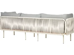 SENISE 3 personers Havesofa Grå Metal