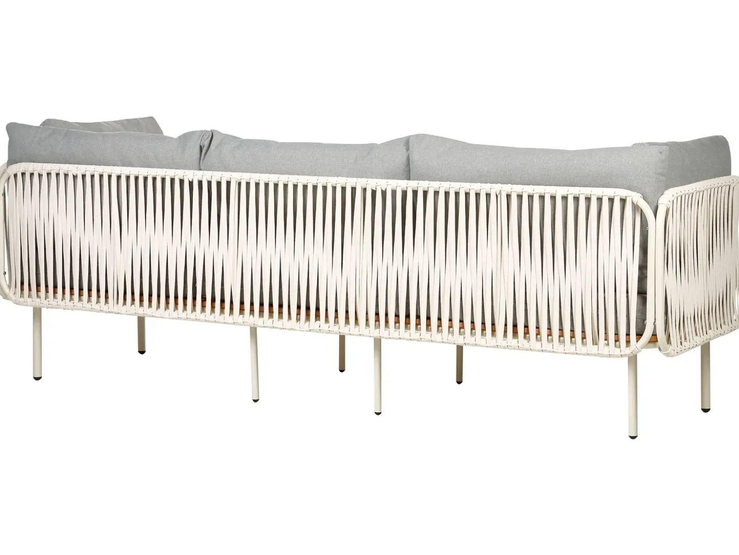 SENISE 3 personers Havesofa Grå Metal