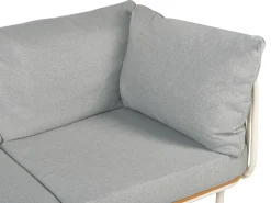 SENISE 3 personers Havesofa Grå Metal