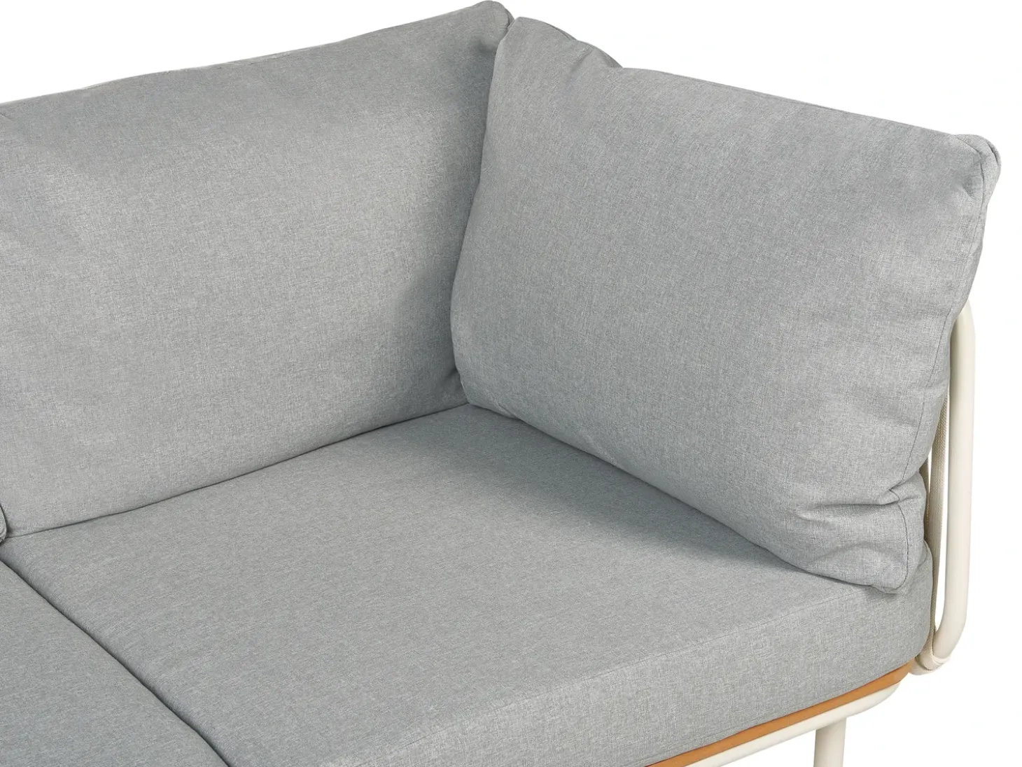SENISE 3 personers Havesofa Grå Metal