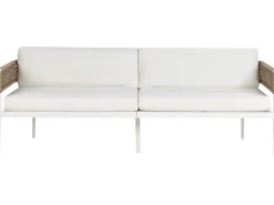 SERLA 5 personers Loungesæt med bord Hvid Metal