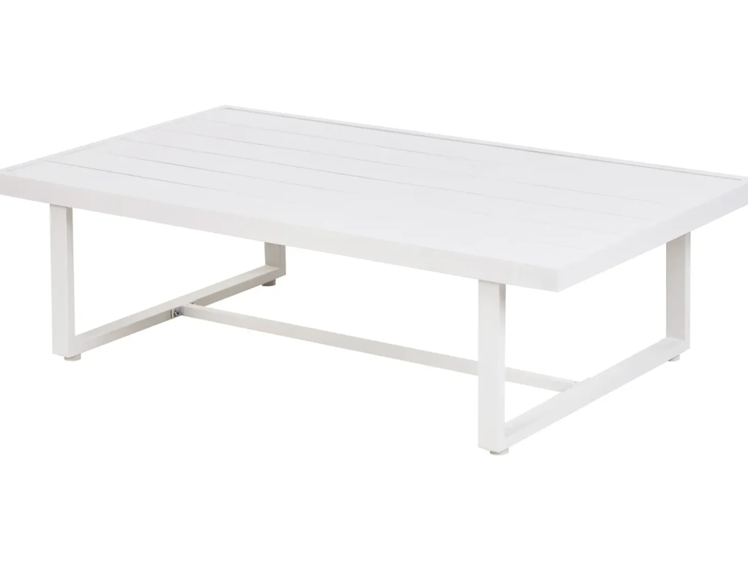 SERLA 5 personers Loungesæt med bord Hvid Metal