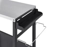 Serveringsvogn til haven SPIAZZI Sort Metal