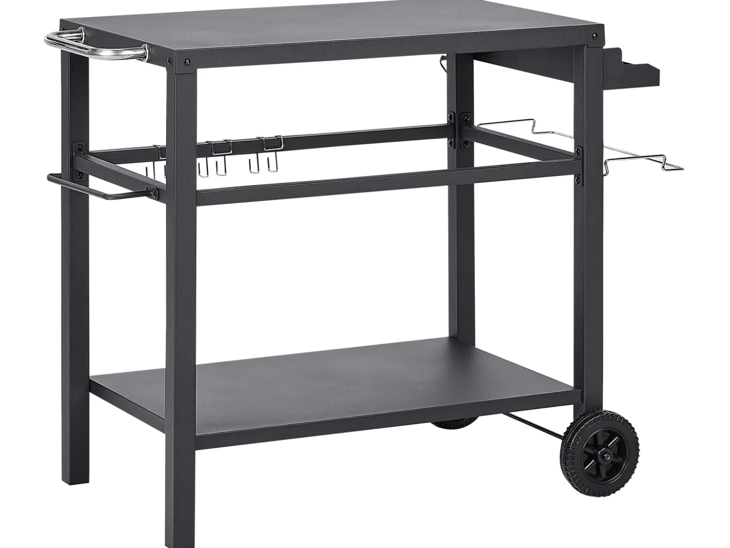Serveringsvogn til haven STALETTI Sort Metal