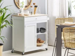 Serveringsvogn TRAPANI Hvid