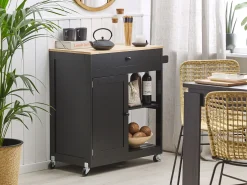 Serveringsvogn TRAPANI Sort