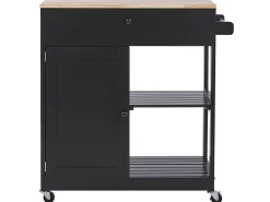 Serveringsvogn TRAPANI Sort