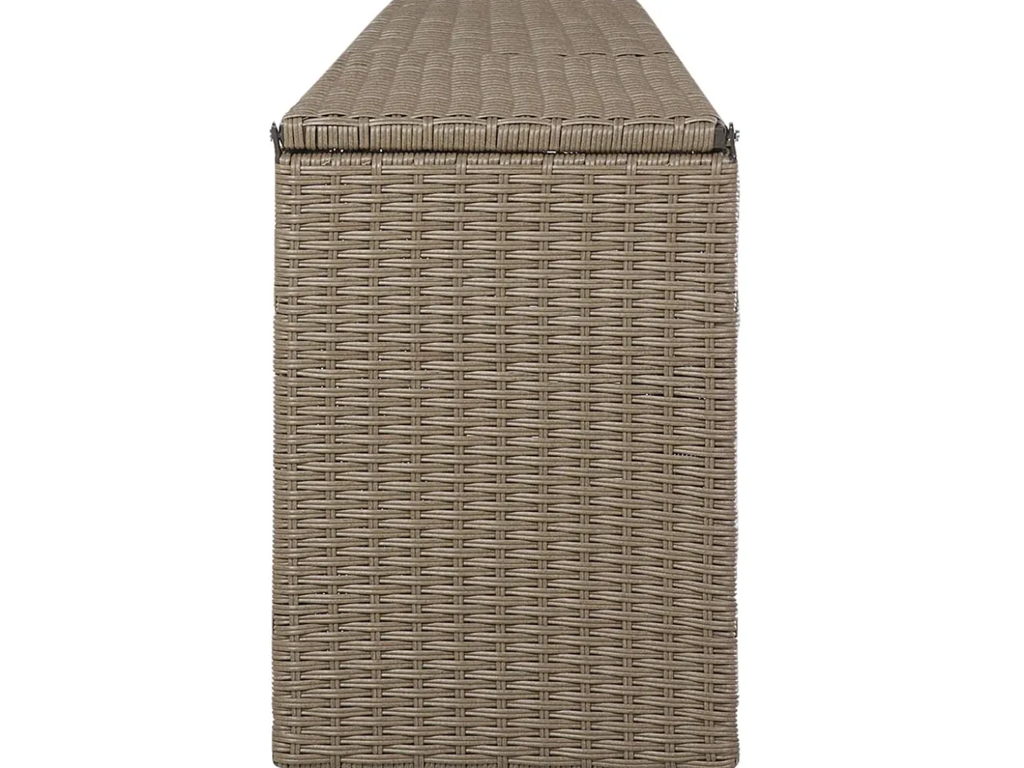 SEVERO 9 personers Loungesæt med bord Brun PE-rattan