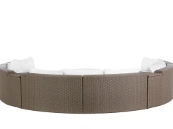 SEVERO 9 personers Loungesæt med bord Brun PE-rattan