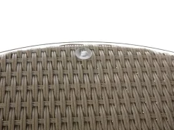 SEVERO 9 personers Loungesæt med bord Brun PE-rattan
