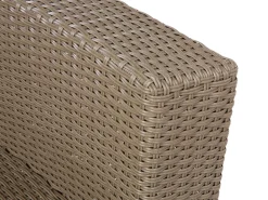 SEVERO 9 personers Loungesæt med bord Brun PE-rattan