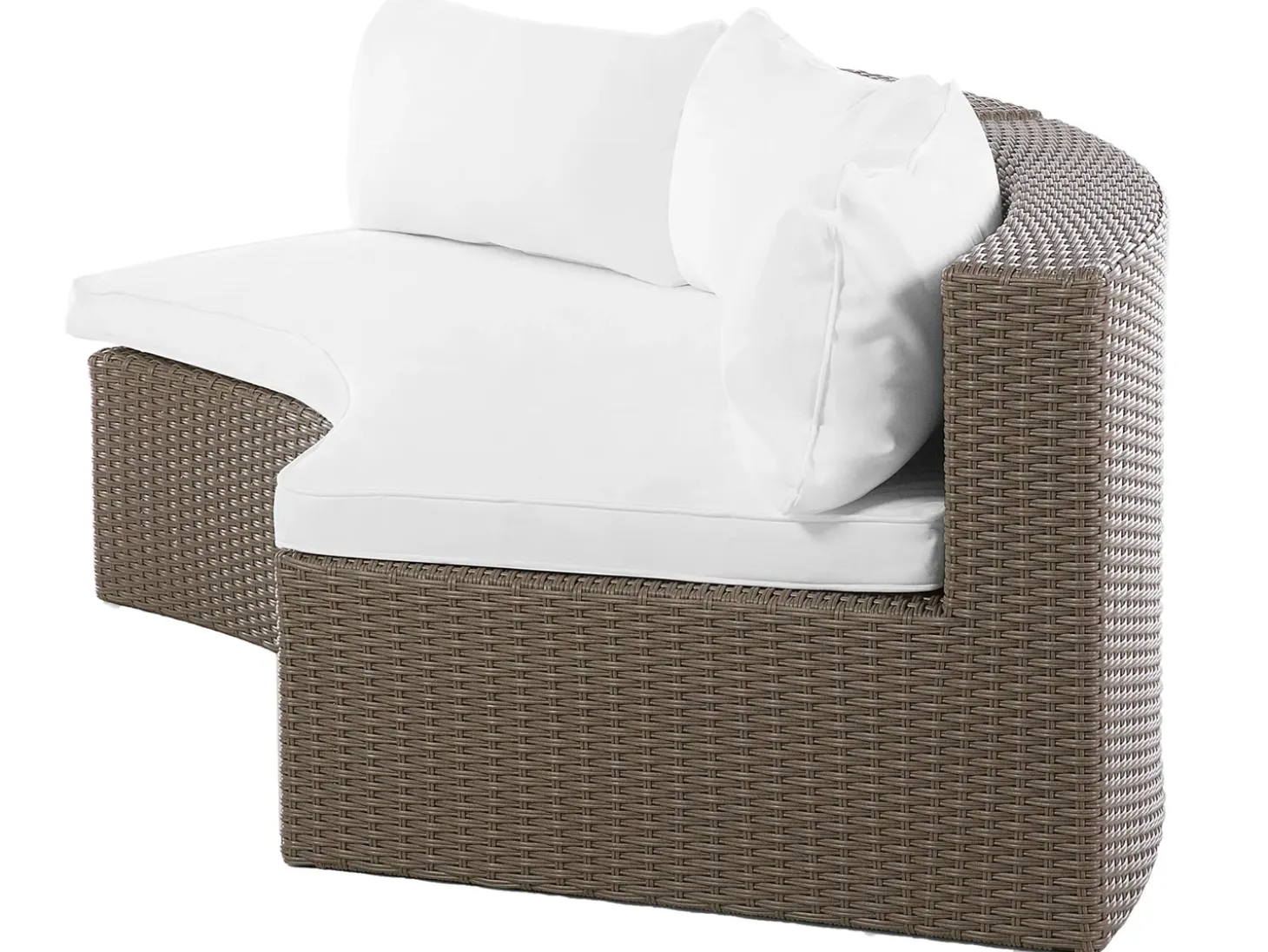 SEVERO 9 personers Loungesæt med bord Brun PE-rattan