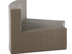 SEVERO 9 personers Loungesæt med bord Brun PE-rattan