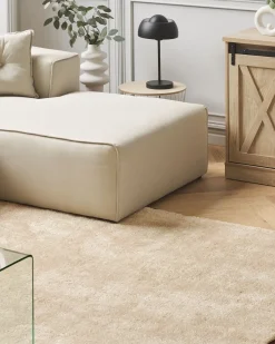 Shaggy gulvtæppe DEMRE Beige 160 x 230 cm