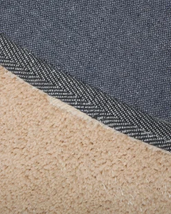 Shaggy gulvtæppe DEMRE Beige ø 140 cm