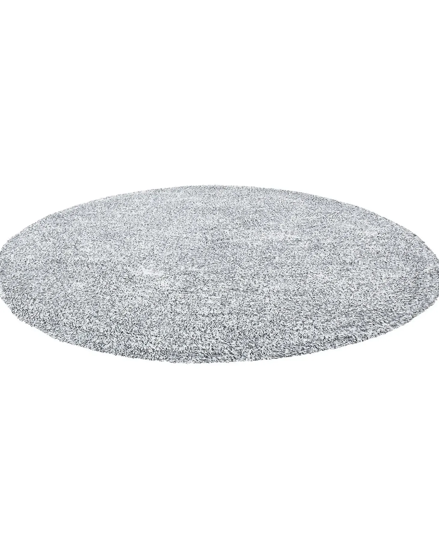 Shaggy gulvtæppe DEMRE Grå ø 140 cm