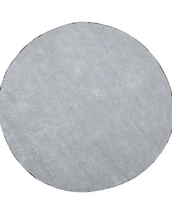 Shaggy gulvtæppe DEMRE Lysegrå ø 140 cm