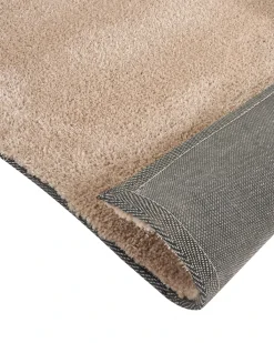 Shaggy gulvtæppe DEMRE Sand Beige 200 x 300 cm