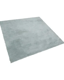 Shaggy gulvtæppe EVREN Mintgrøn 200 x 200 cm