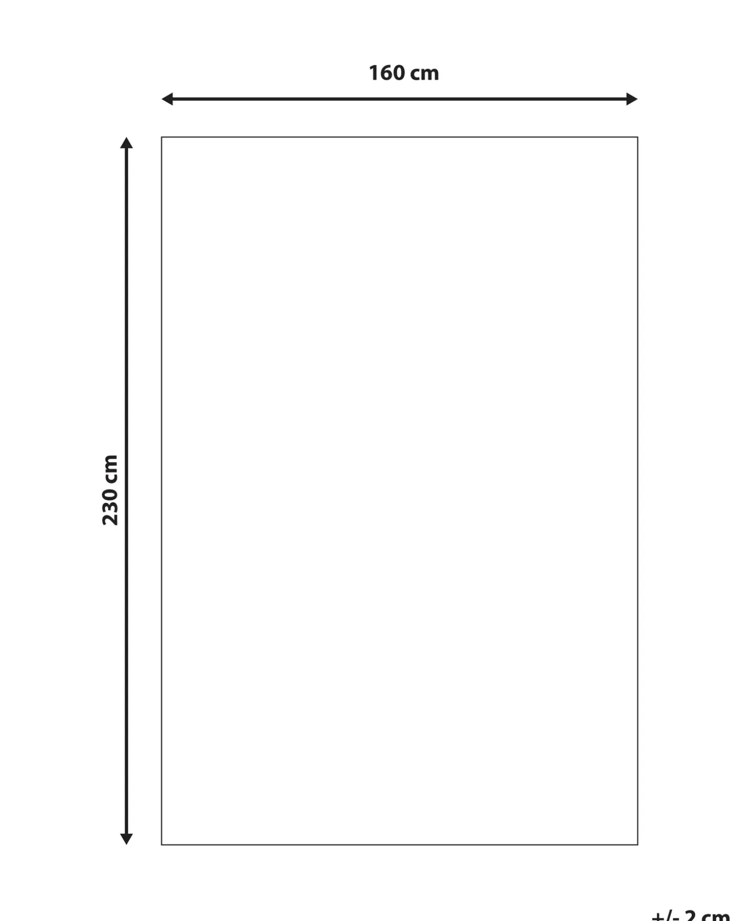 Shaggy gulvtæppe EVREN Mørkeblå 160 x 230 cm