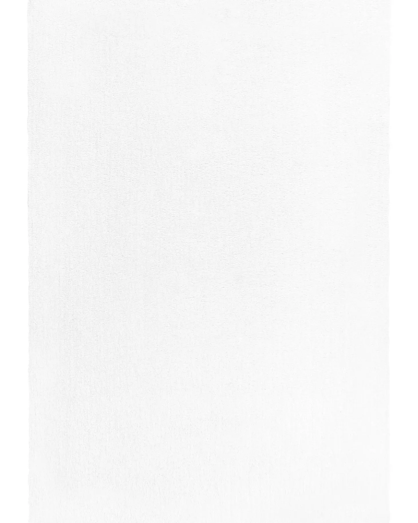 Shaggy gulvtæppe DEMRE Hvid 140 x 200 cm