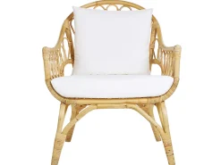 SIBARI 4 personers Loungesæt med bord Naturlig Rattan