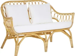 SIBARI 4 personers Loungesæt med bord Naturlig Rattan