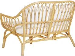 SIBARI 4 personers Loungesæt med bord Naturlig Rattan