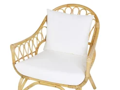 SIBARI 4 personers Loungesæt med bord Naturlig Rattan
