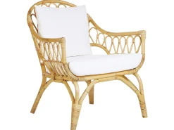 SIBARI 4 personers Loungesæt med bord Naturlig Rattan