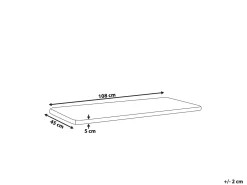 Siddehynde til bænk SOVANA 108 x 45 cm Grå