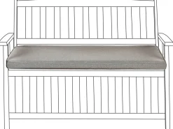 Siddehynde til bænk SOVANA 108 x 45 cm Grå