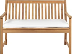 Siddehynde til bænk VIVARA 112 x 54 cm Cremehvid