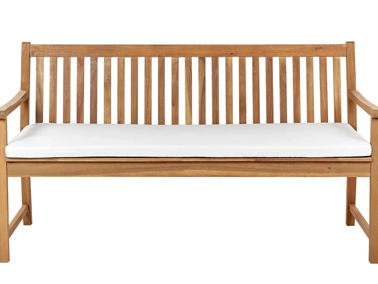Siddehynde til bænk VIVARA 152 x 54 cm Cremehvid